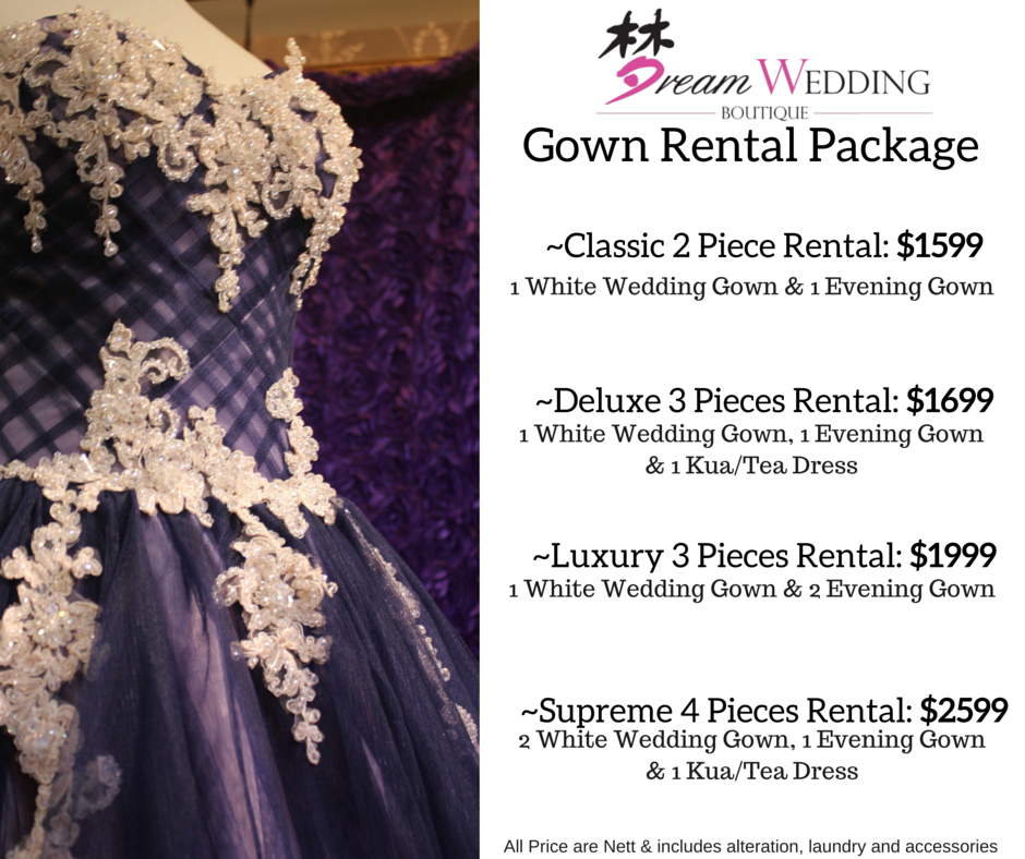 Dream Wedding Bridal Gown Package Dream Wedding